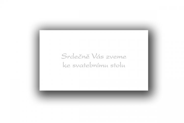Svatební oznámení 1119 - jmenovka